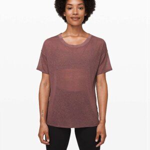 Lululemon Between Moments Tee Polar Shift Veil Antique Bark